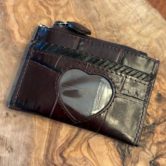 NEW without Tags Brighton Mini Card Case with Heart Window - Picture 1 of 7